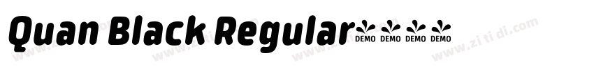 Quan Black Regular字体转换